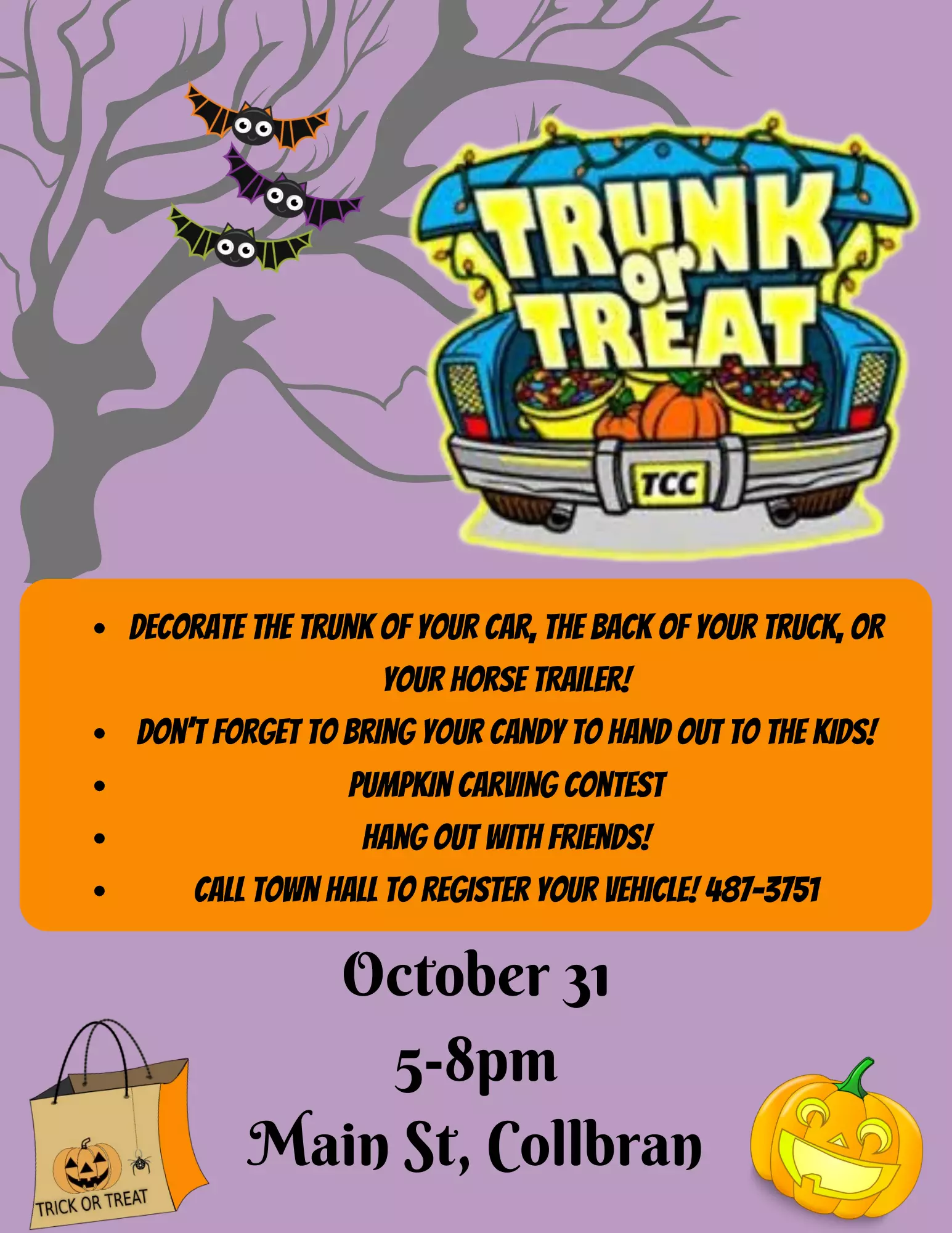 2022 Trunk or Treat Flyer